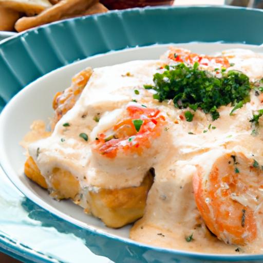 Savory Seafood Enchiladas with Luscious Cream Sauce delight