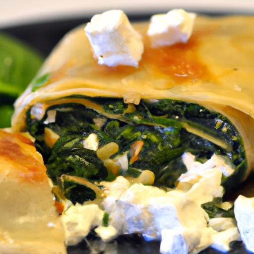 Mediterranean Twist: Greek Feta & Spinach Enchiladas Delight
