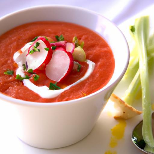 Chilled Delight: Fresh and Creamy Dairy-Free Gazpacho