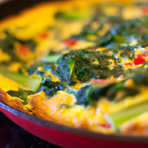 Wholesome Classic Paleo Frittata with Fresh Spinach flair