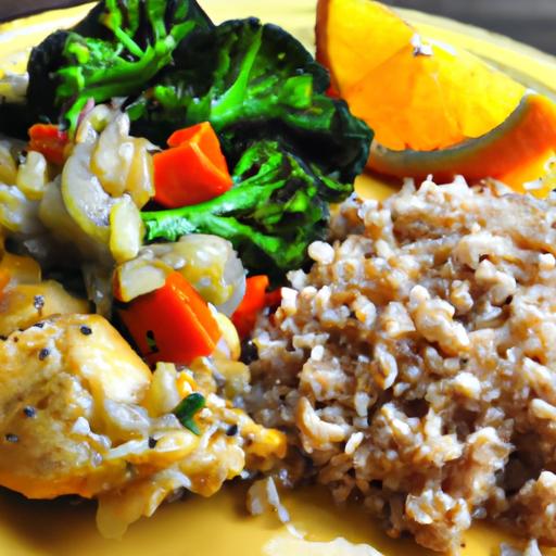 Power-Packed high-Protein Orange Chicken with Nutty Brown​ Rice