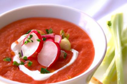 Chilled Delight: Fresh and Creamy Dairy-Free Gazpacho