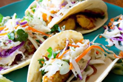 Fresh & Flavorful: Dairy-Free Fish Tacos with Crisp Slaw
