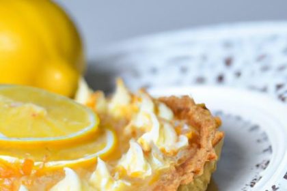 Zesty Sugar-Free Lemon Tart with Crunchy Nut Crust Delight