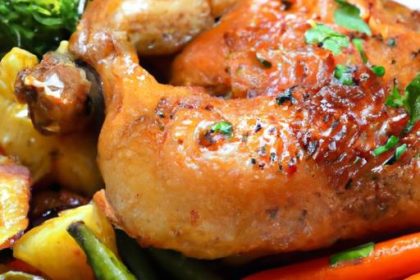 One-Pan Dairy-Free Roasted Chicken & Veggies Feast